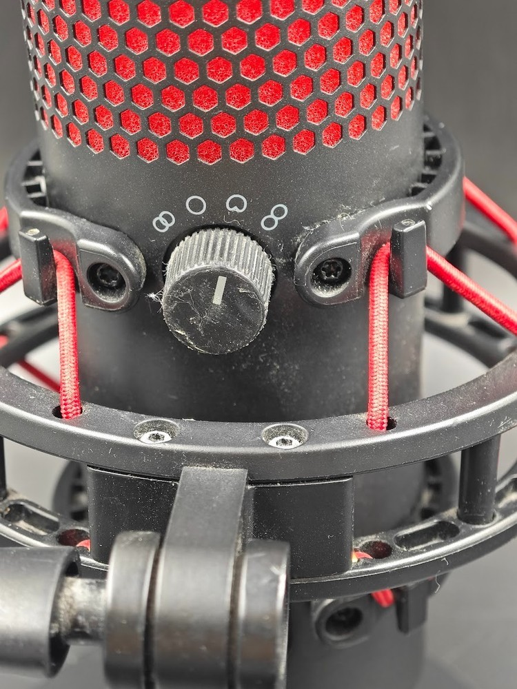 HyperX QuadCast Microphone Black/Red Used Working