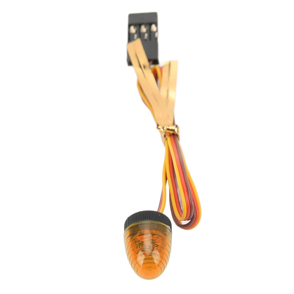 Yellow RC Car Alarming Light 5 Light Modes High Simulation Round Compact