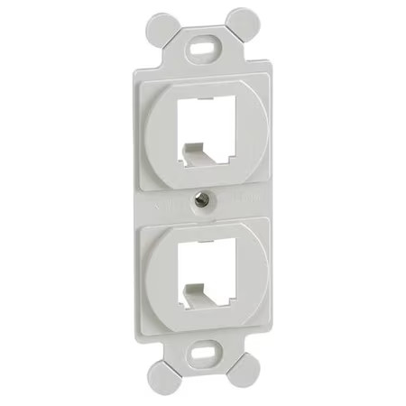 Panduit Cf1062why 106 Module Frame, Mini Com, 2 Port, White