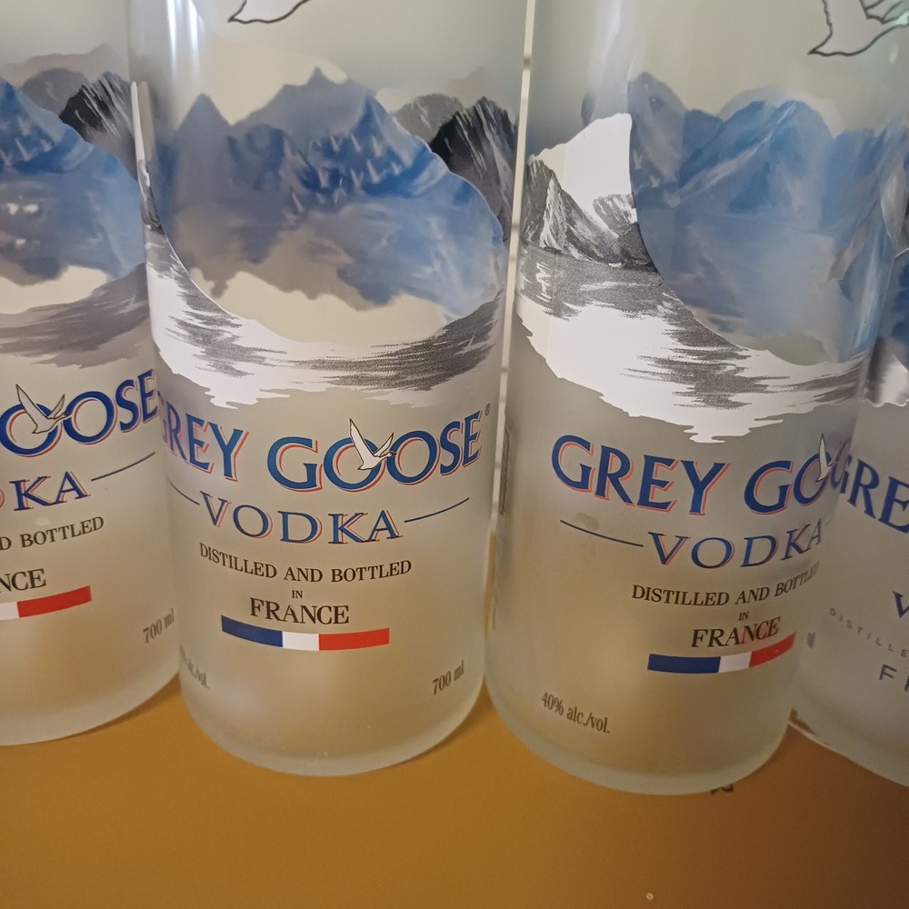 6 x Grey Goose Empty Bottles, 750ml