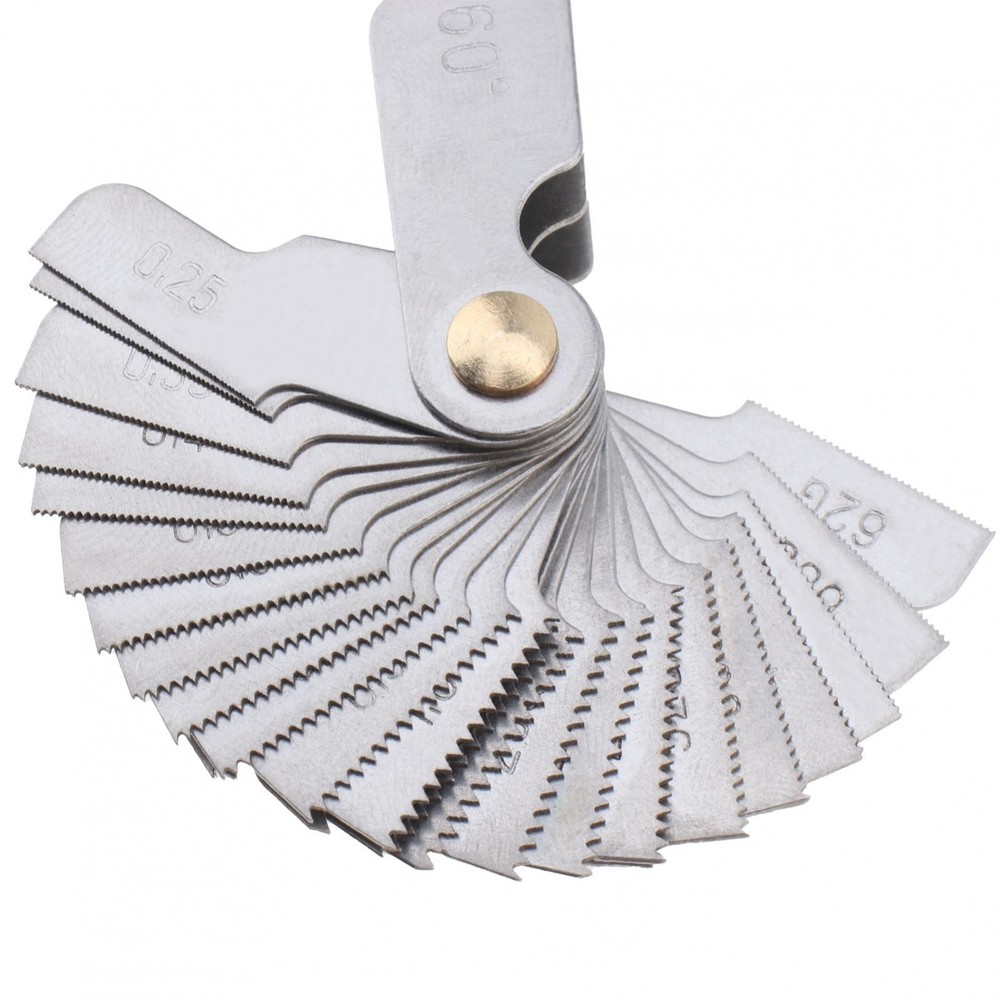 Multi-Size Thread Gauge - Metric & Imperial for Screw Thread Measurement 52PC