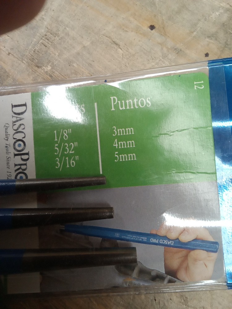 Dasco Pro 12 Alignment Punch Set, 3 Pcs