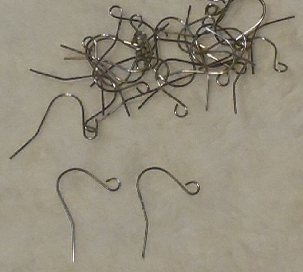 500 pcs Ear Wire Stainless Steel 3/4" Basic Fish Hook with Loop Earrings Dangle