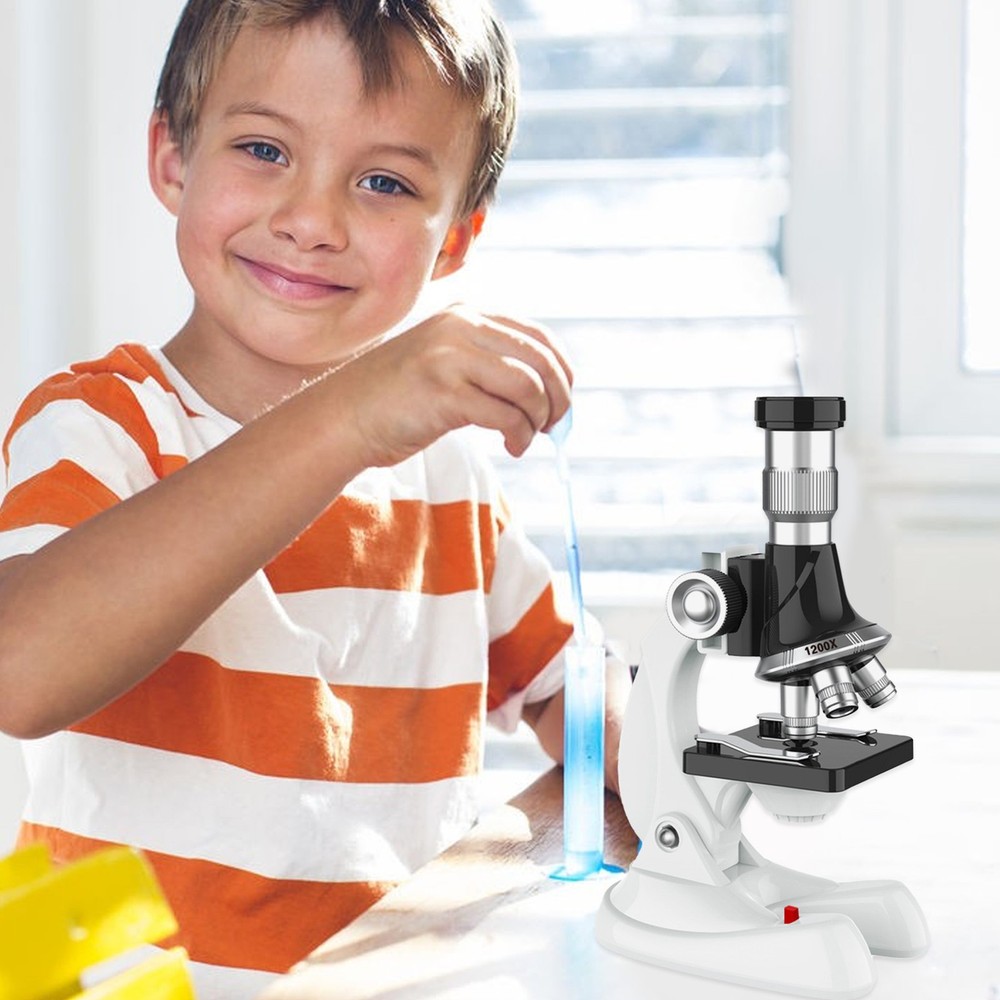 Kids Microscope Monocular Microscope Mini Kit for Beginner Biological Microscope