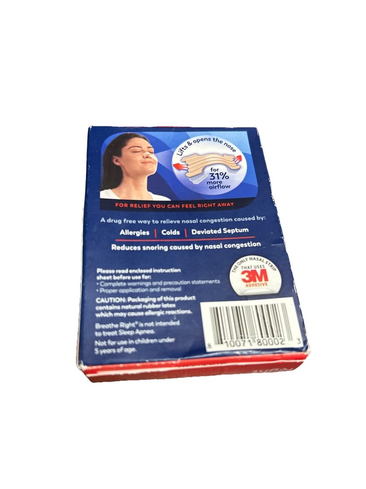 Breathe Right Nasal Strips 26 Count exp 10/28