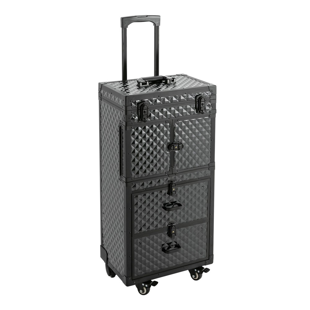 Rolling Cosmetic Case Hairdressing Rolling Case Makeup Rolling Train Case