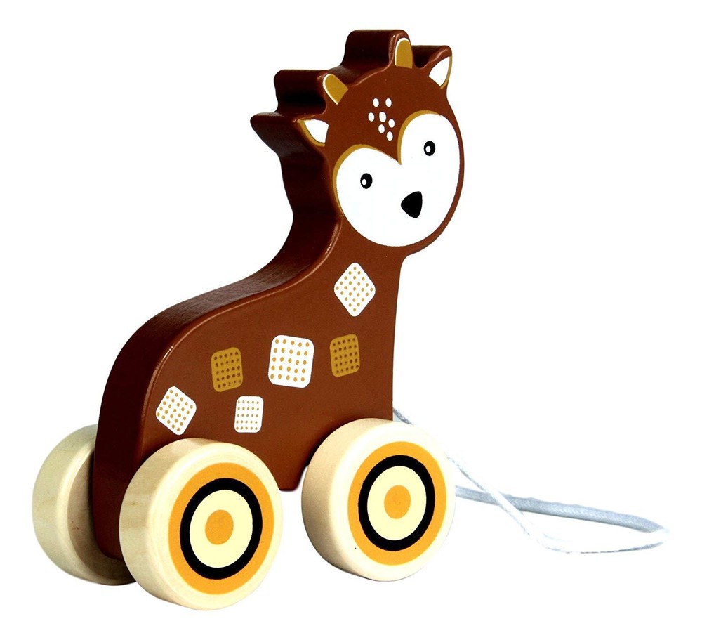 Deer Wooden Pull Toy by Applesauce