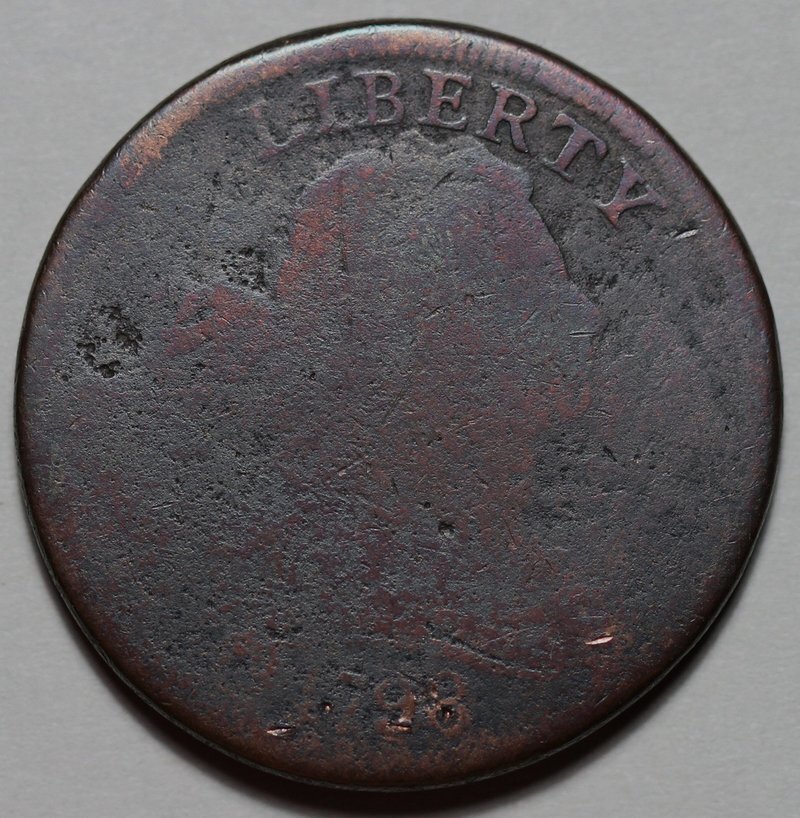 1798 Draped Bust Large Cent - US 1c Copper Coin