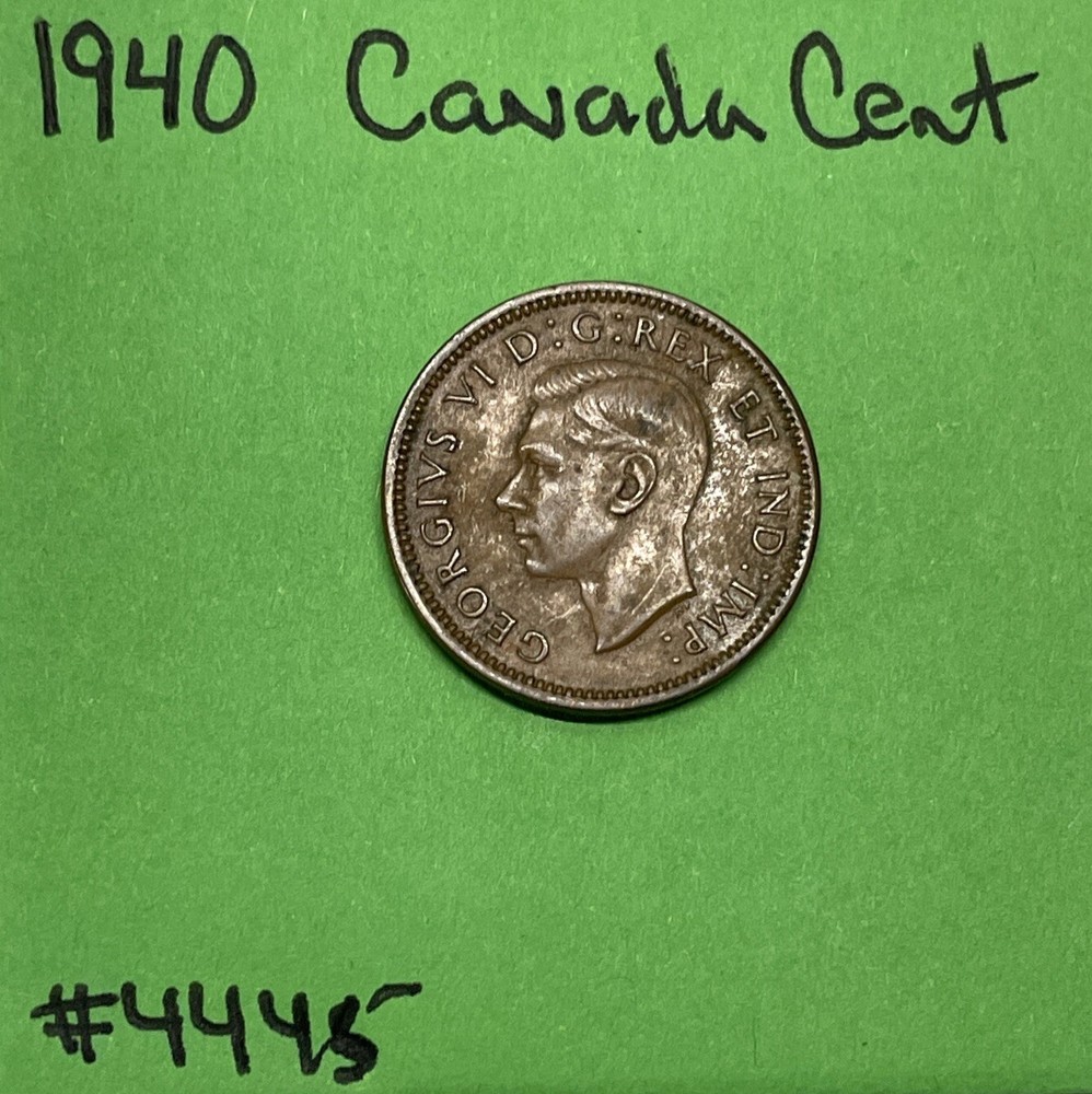 1940 Canada 🇨🇦 Small Cent / Penny 1c