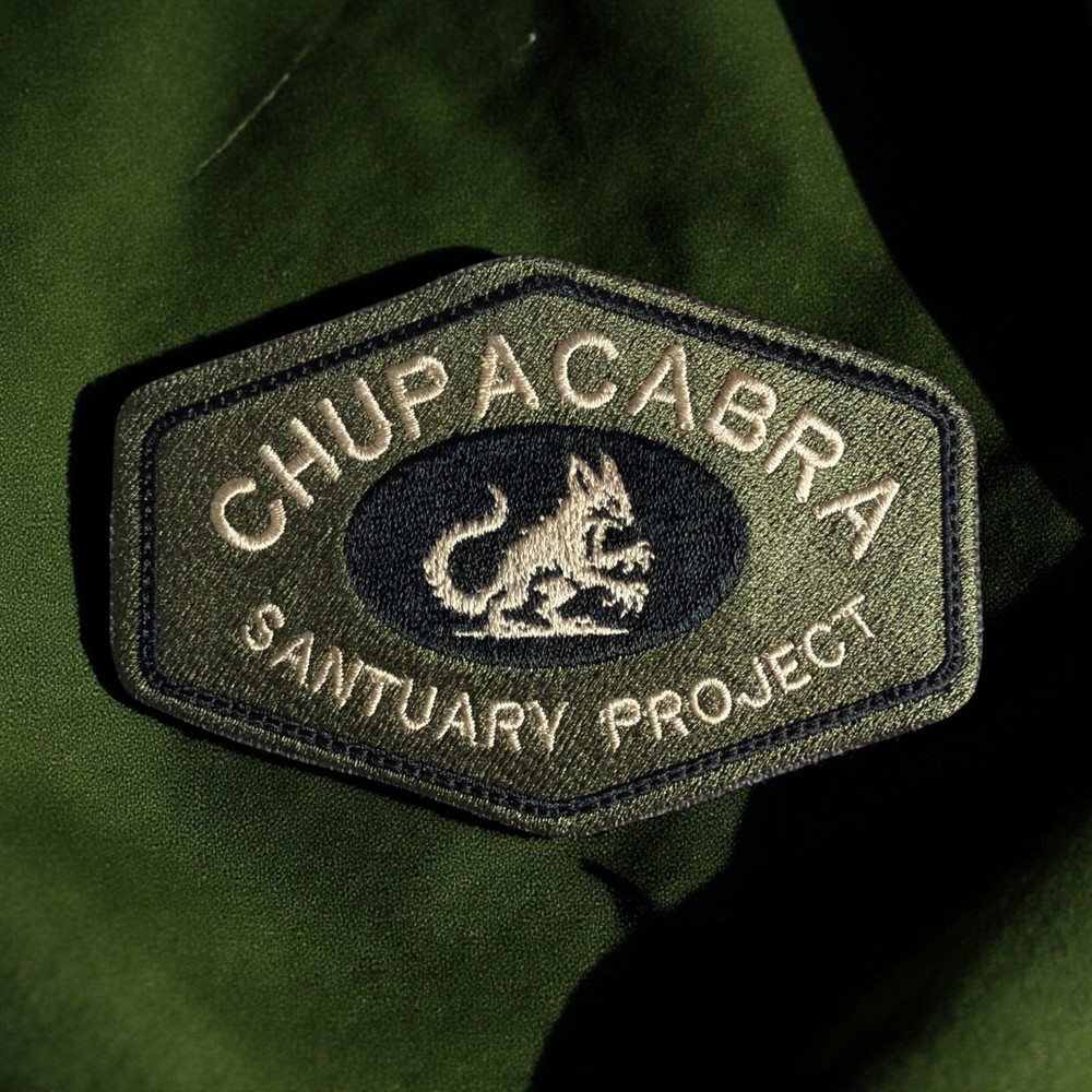 Chupacabra Santuary Project Embroidery Patch 3.02" X 4.50"