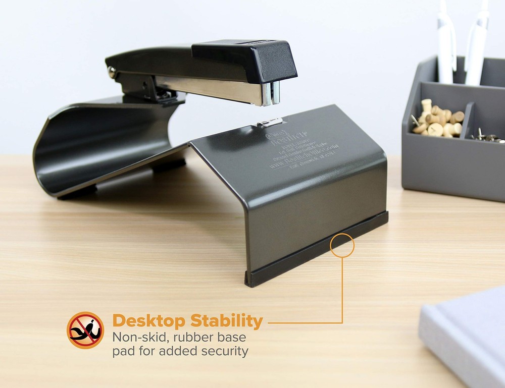 Bostitch Office No-Jam Booklet Stapler, 20 Sheets, No-Jam Technology, Black