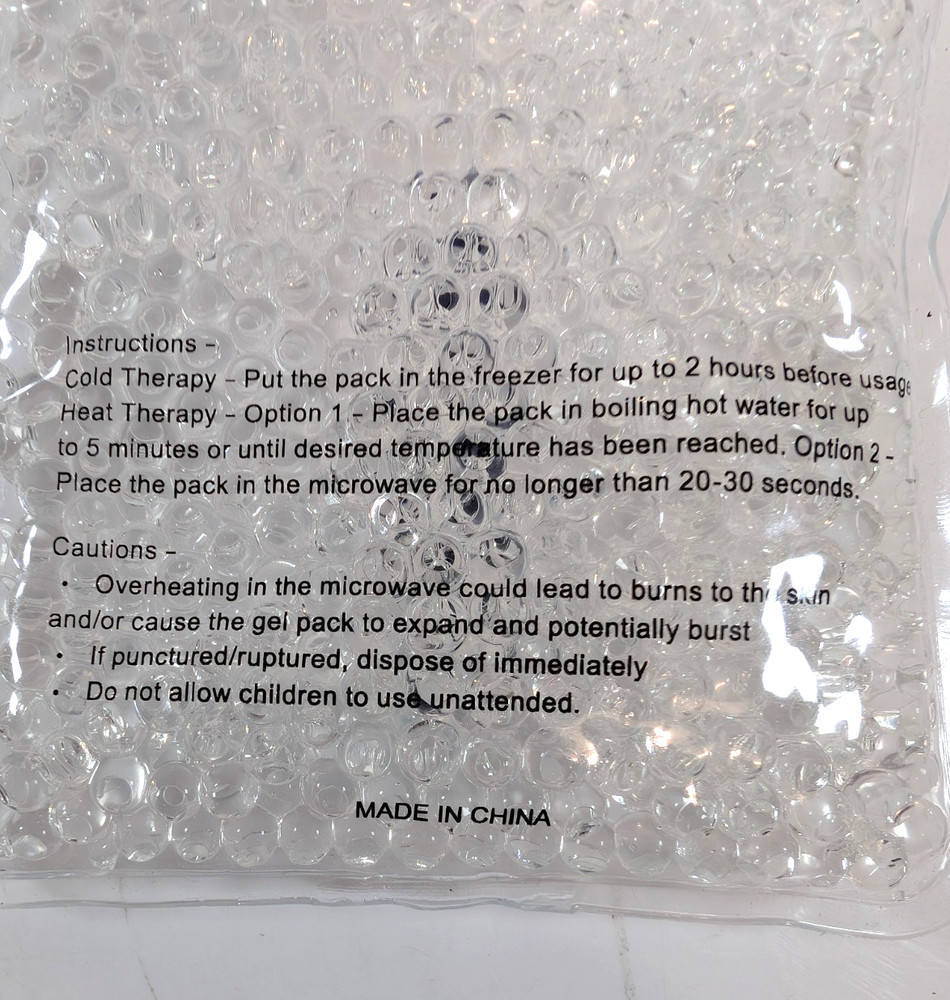 4, Hot and Cold Therapy Packs. 4X4