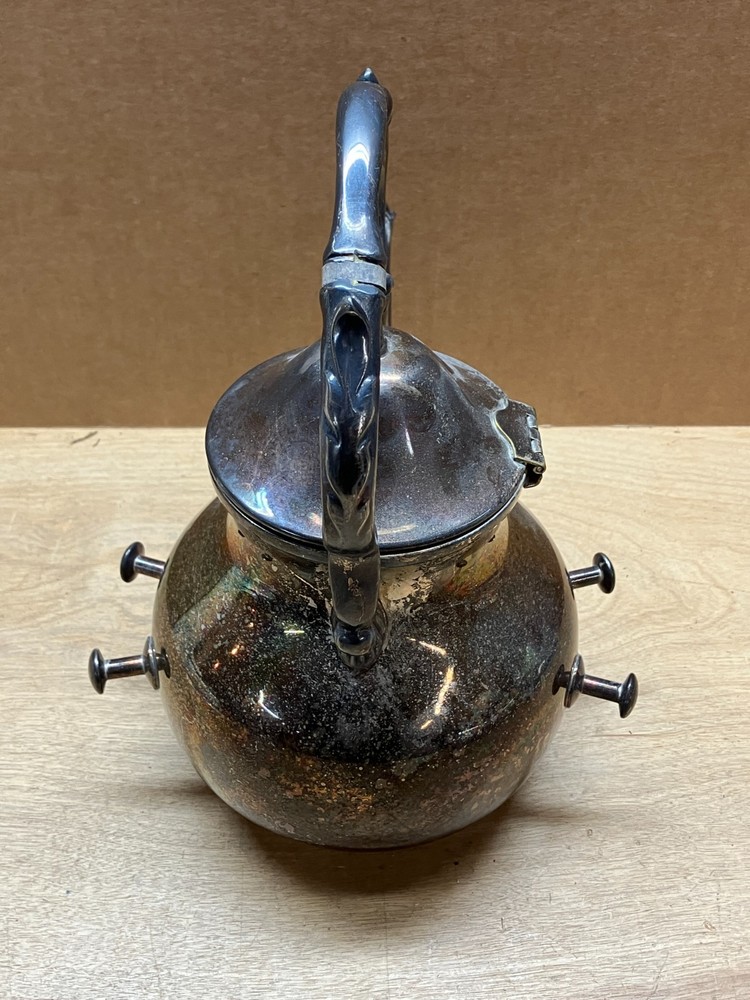 Birmingham Silver Co Silver Plate “Tilting” Tea Kettle Teapot