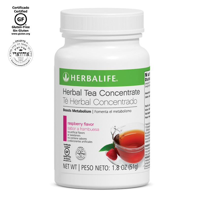 Herbalife 0256 Raspberry Flavor Herbal Tea Concentrate 1.8 oz- 51 g, from USA