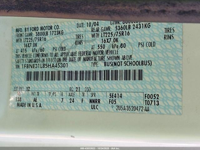 Fuse Box Engine Fits 05-08 FORD E150 VAN 4908570