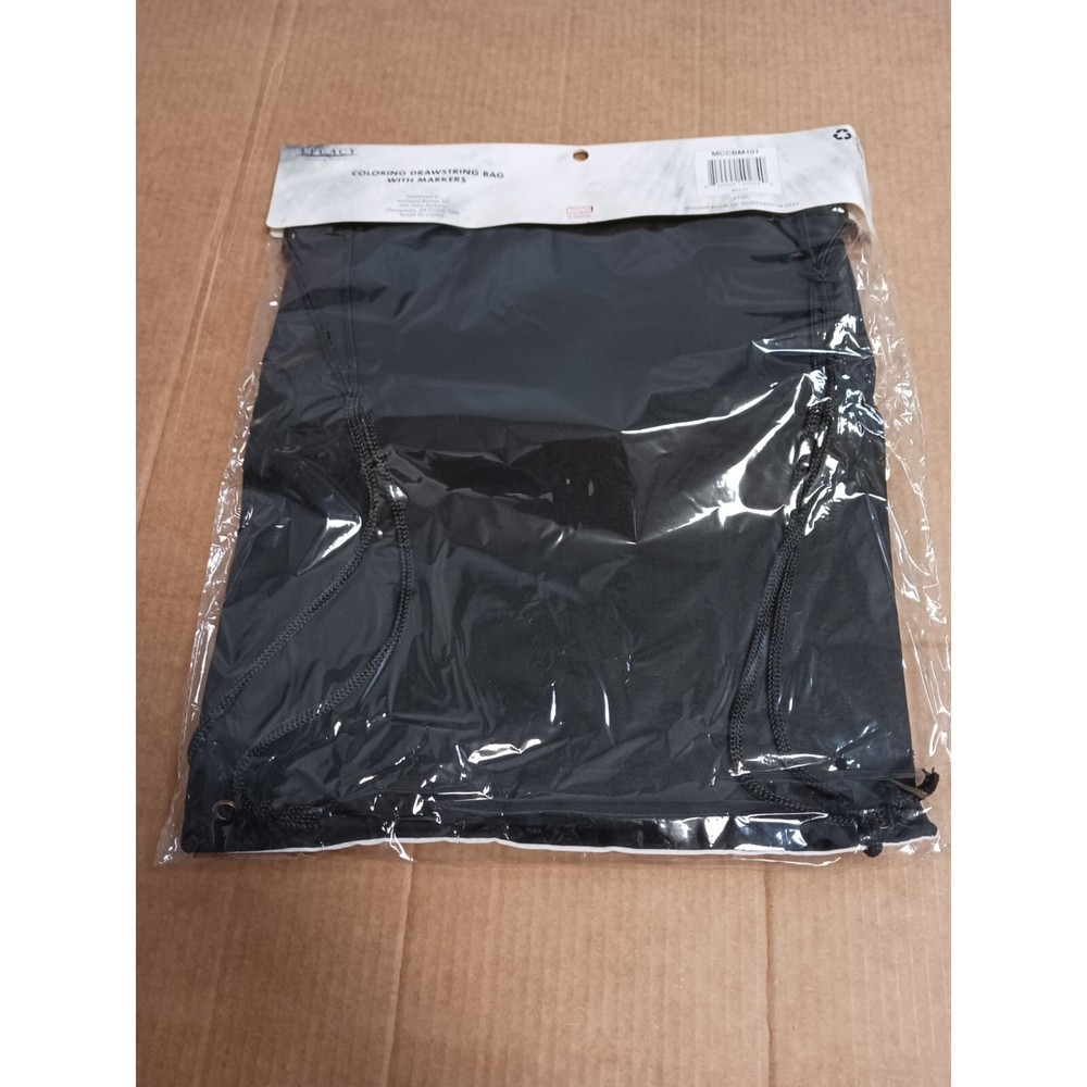 Coloring Drawstring Bag With Markers Marvel Avengers NWT