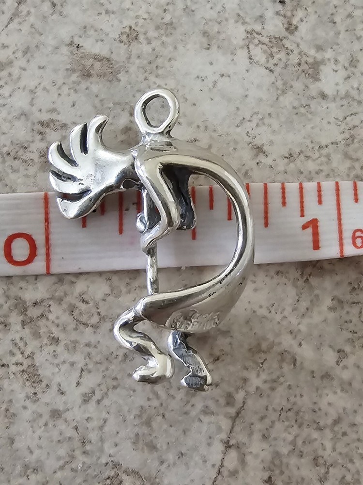 Authentic Navajo KOKOPELI Pendant Signed MASHA