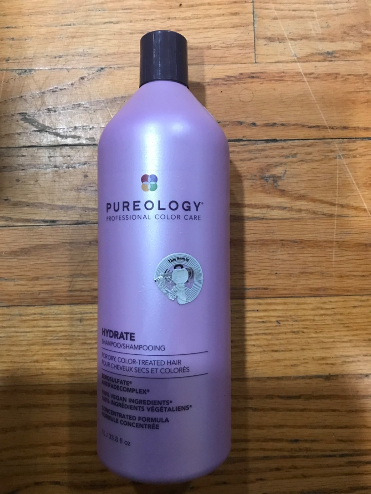 PUREOLOGY HYDRATE SHAMPOO 33.8 OZ NEW MOISTURIZING SEALED 1 LITER USA ONLY
