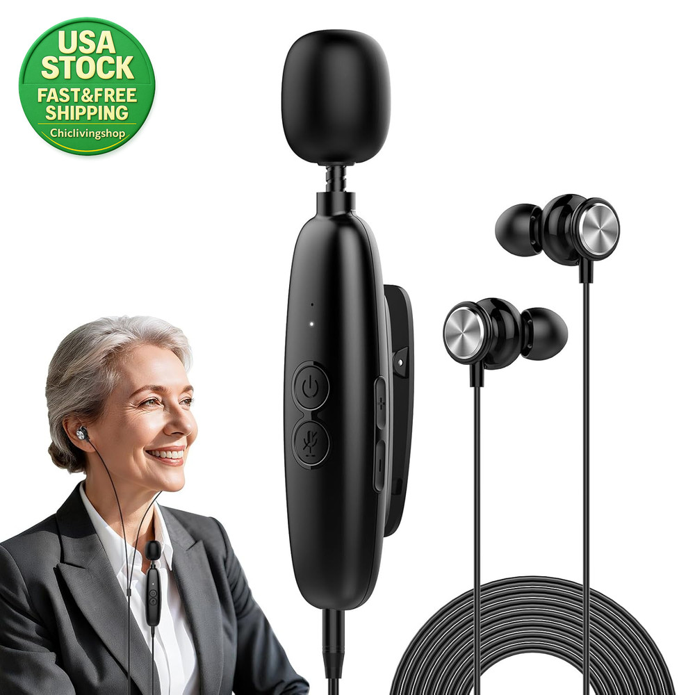Sound Amplifier for Seniors Automatic Noise Reduction 7-Button Volume