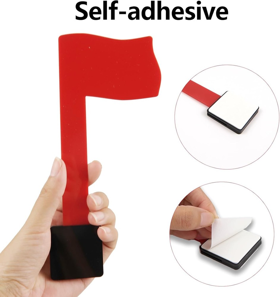 2-Pack Red Mailbox Flag Replacement Kit for Residential & Business Mailboxes