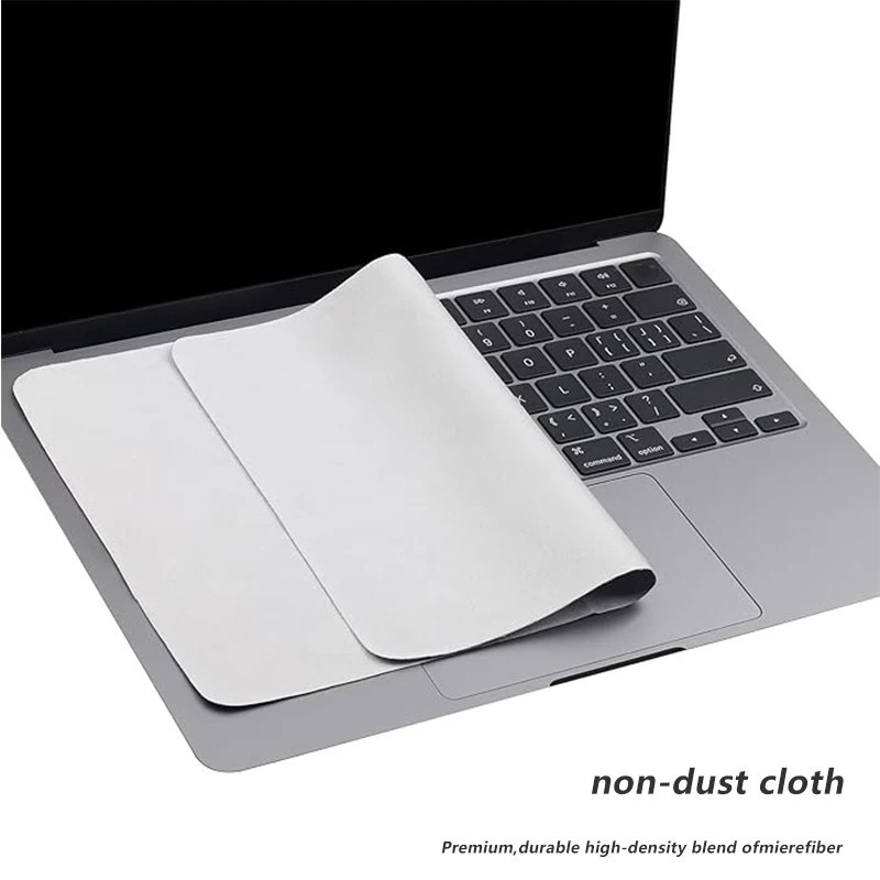 1pc Microfiber Laptop Keyboard Protector & Screen Cleaning Cloth for MacBook Pro