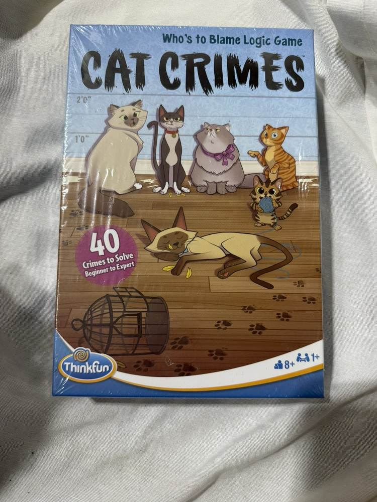 NEW & SEALED! ThinkFun Cat Crimes Logic Game