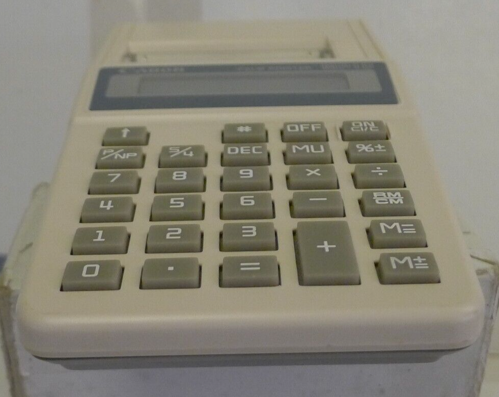 Canon MP1D Palm Printer Calculator - Print Error