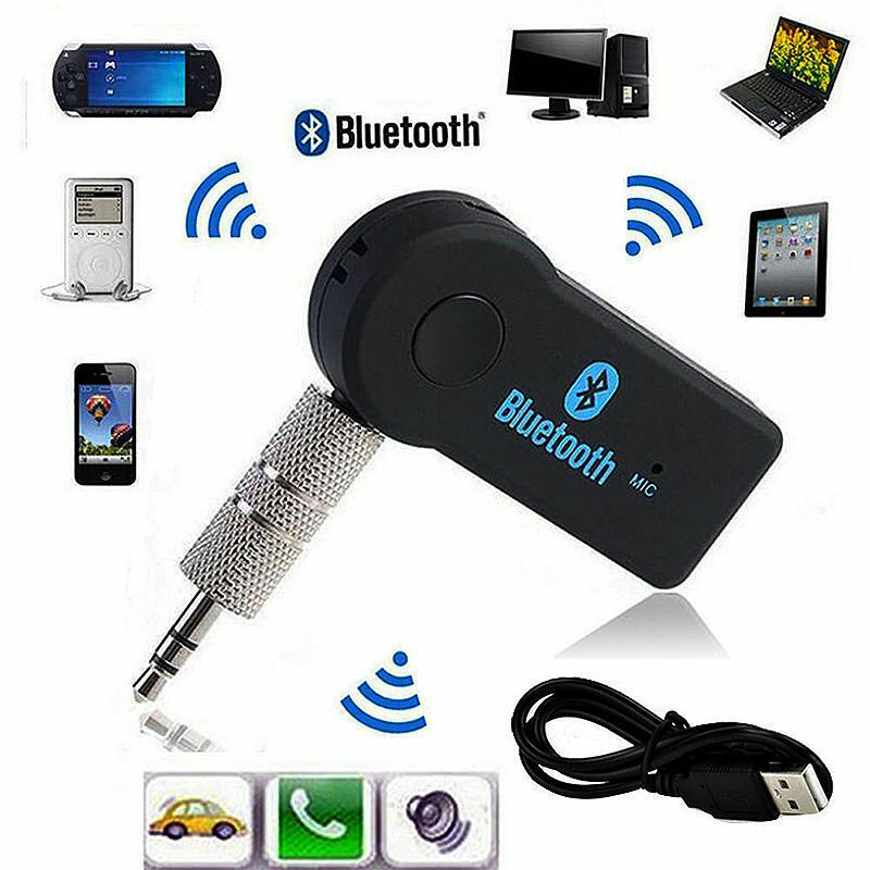 Wireless Bluetooth Receiver 3.5mm USB For Aux Stereo Audio Music Car Adapter US