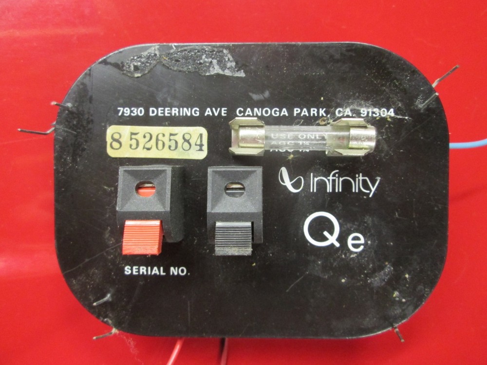 Infinity Qe Crossover jack plate fuse holder vintage