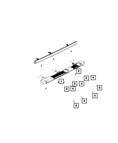 Truck Bed Side Step Mopar 68292907AF