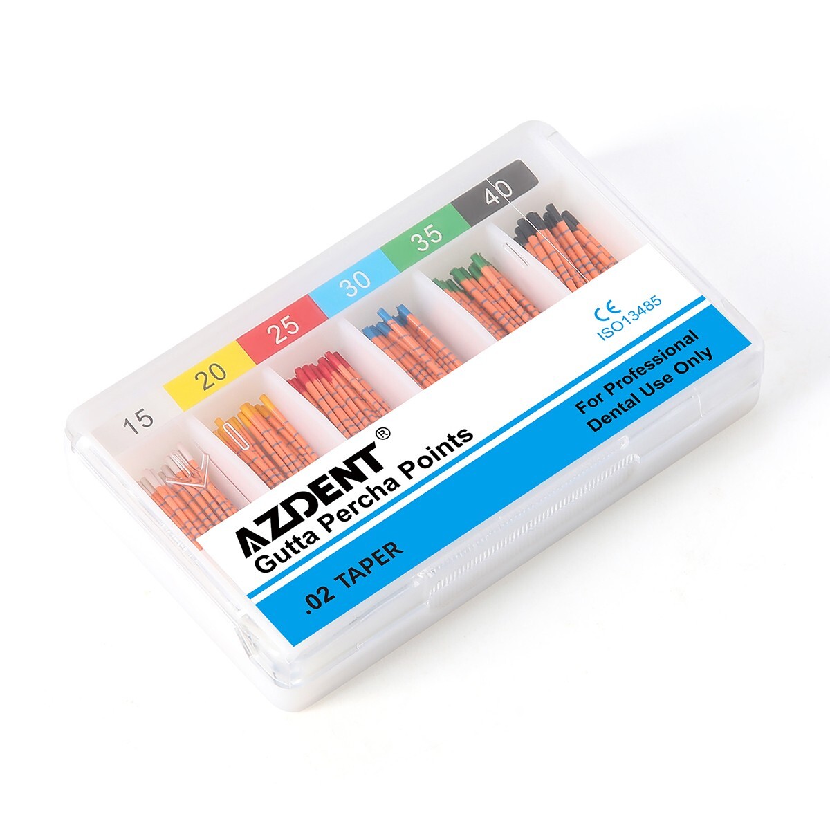 Dental Endodontics Gutta Percha Points With Scale Taper 02 04 06 F1F2F3 Root