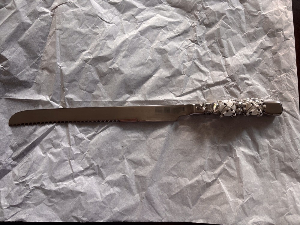 Beaded And Wired 14” Cake Knife NEW