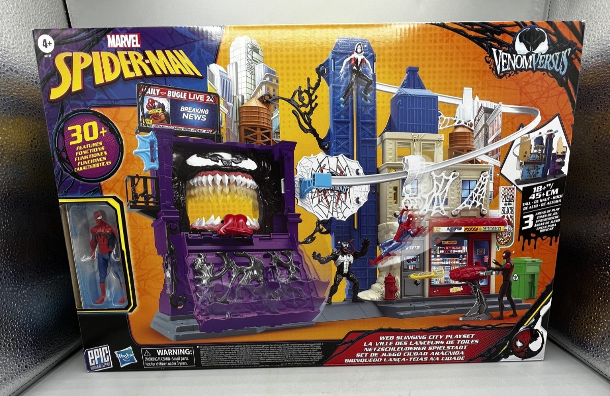 Marvel Spider-Man VenomVersus Web Slinging City Playset Brand NEW