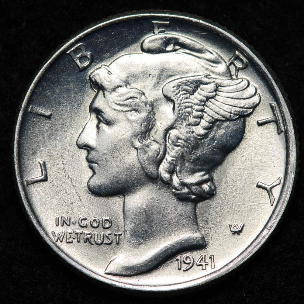 1941 Mercury Silver Dime BU *UNCIRCULATED* MS E276 TWDJ