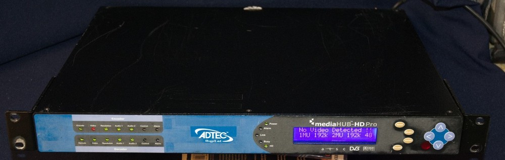 Adtec Digital MediaHUB-HD Pro MPEG-2/4 Broadcast Encoder Decoder, Untested