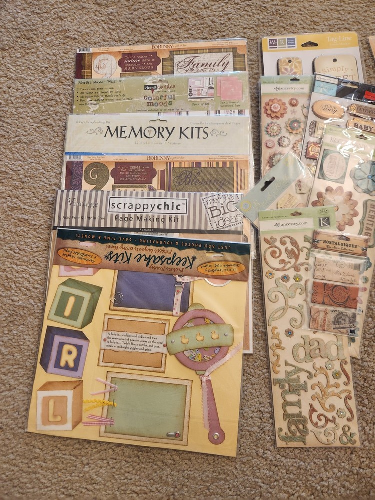 Scrapbook Lot Page Kits Cut Outs