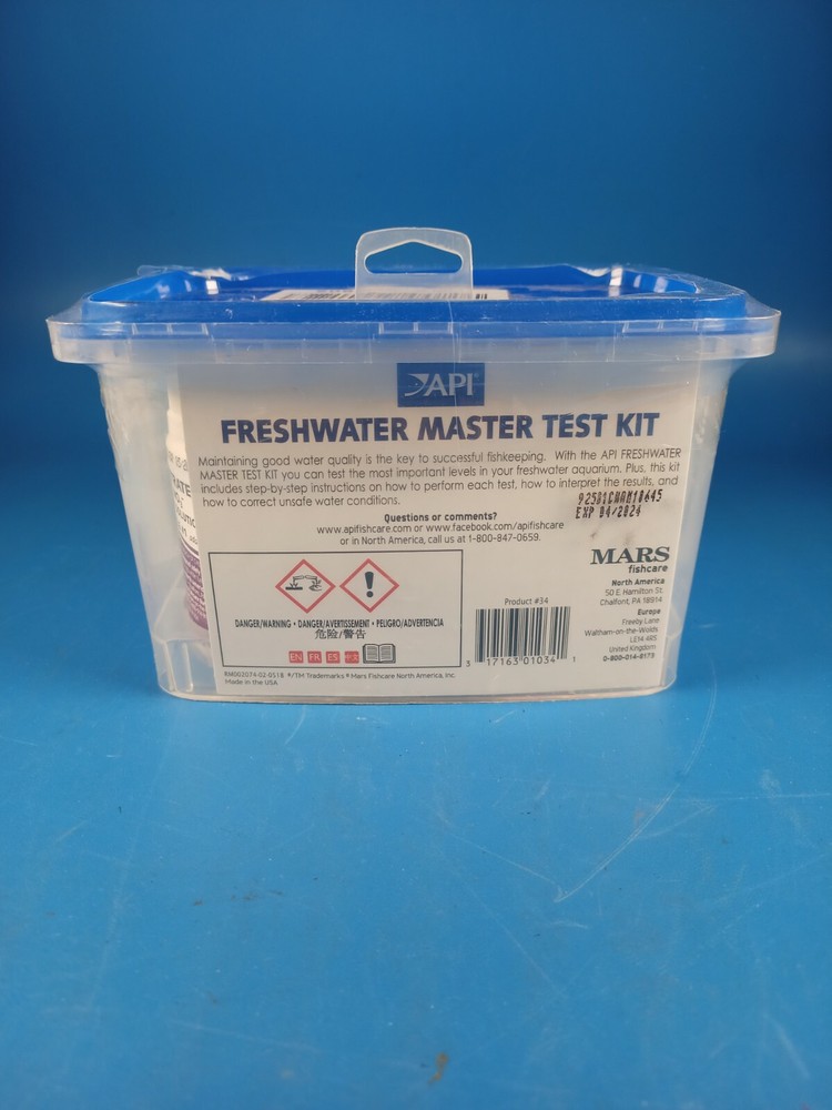 🐟 API Aquarium Freshwater Master Test Kit 800 tests Fish pet 🐠