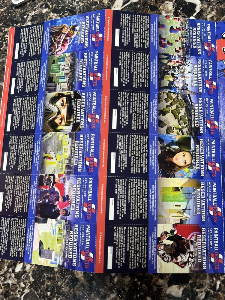 Paintball tickets