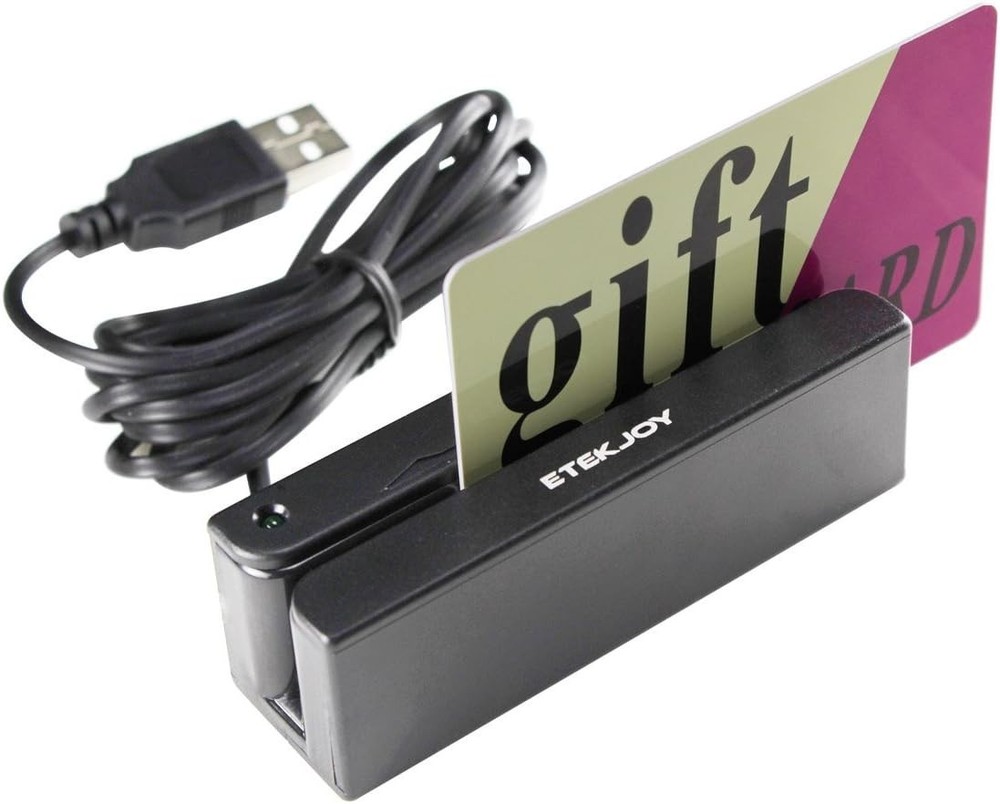 Versatile USB Magnetic Card Reader with Bi-Directional Swipe for POS Systems
