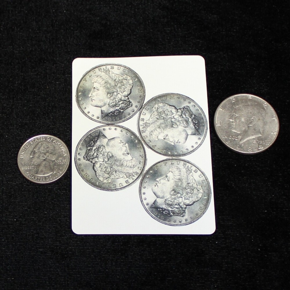 Morgan Dollars, Bicycle Printed Gaff Card, Red