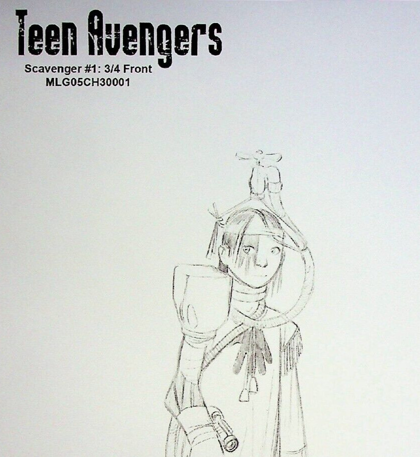 Young Avengers 2013 Production Model Cel Layout Copy Marvel Comics #HV