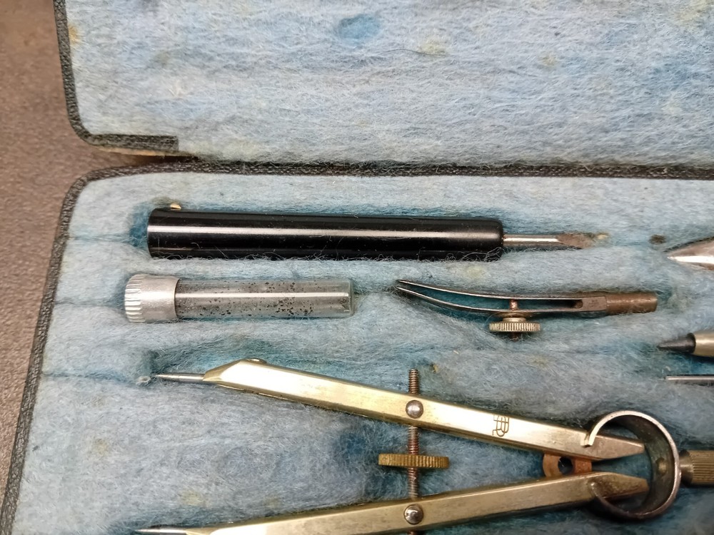 Vintage E.O.Richter & Co Precision Technical Drawing Set D-VII