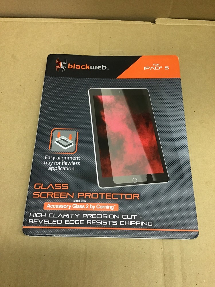 Blackweb Glass Screen Protector For Ipad 5 **Brand New**