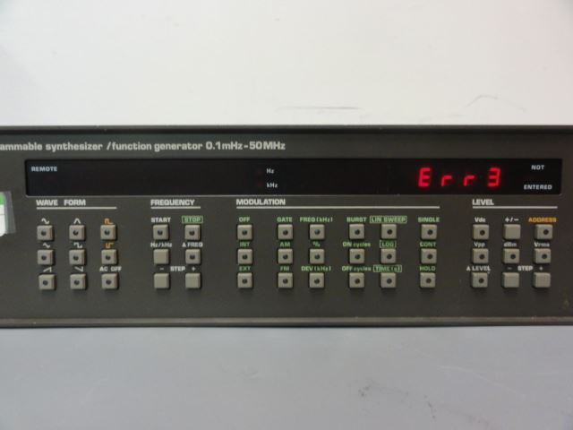 Philips PM5193 Programmable Synthesizer/Function Generator, 0.1 MHz - 50 MHz