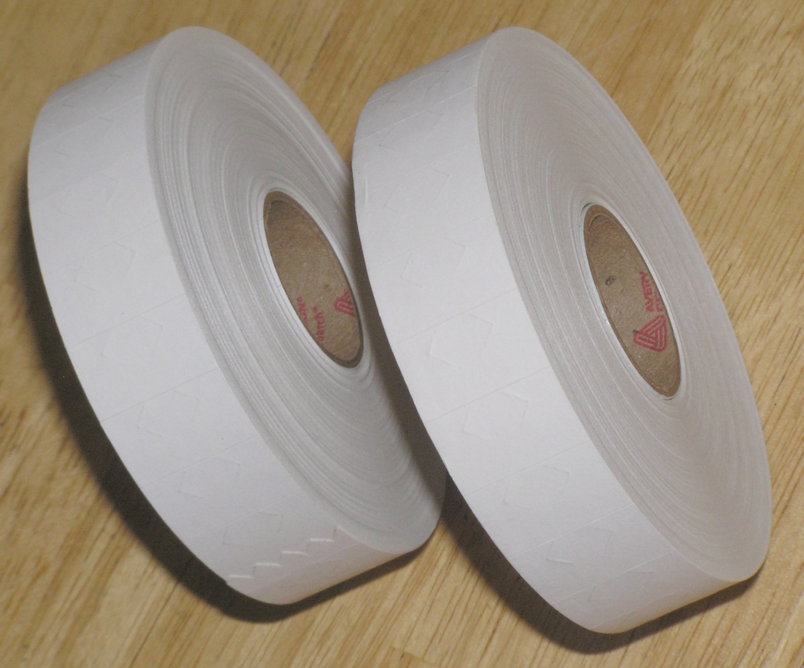 2 Rolls Genuine Avery Dennison Monarch 1131 FG-122 Plain White Price Gun Labels