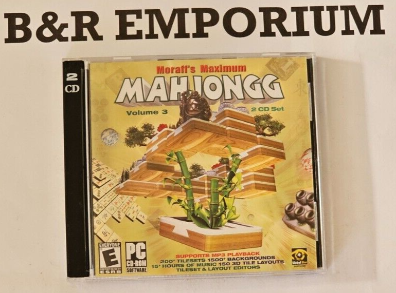 Moraff's Maximum Mahjongg Volume 3 - (2003 Global Star) - Used PC 2-CD-ROM