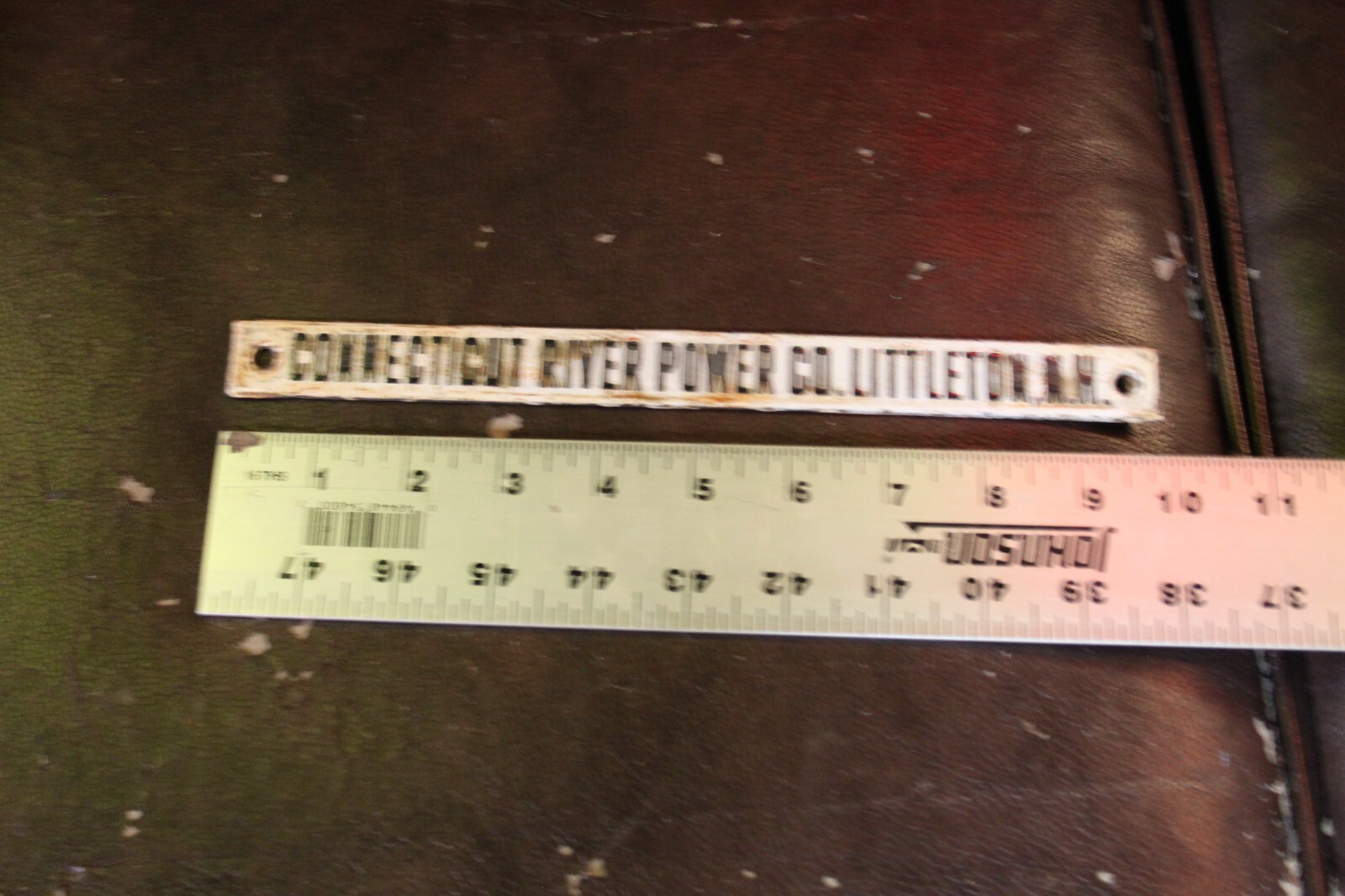 SCARCE 1920s CONNECTICUT RIVER POWER AND LIGHT COMPANY PORCELAIN SIGN REDDY GAS