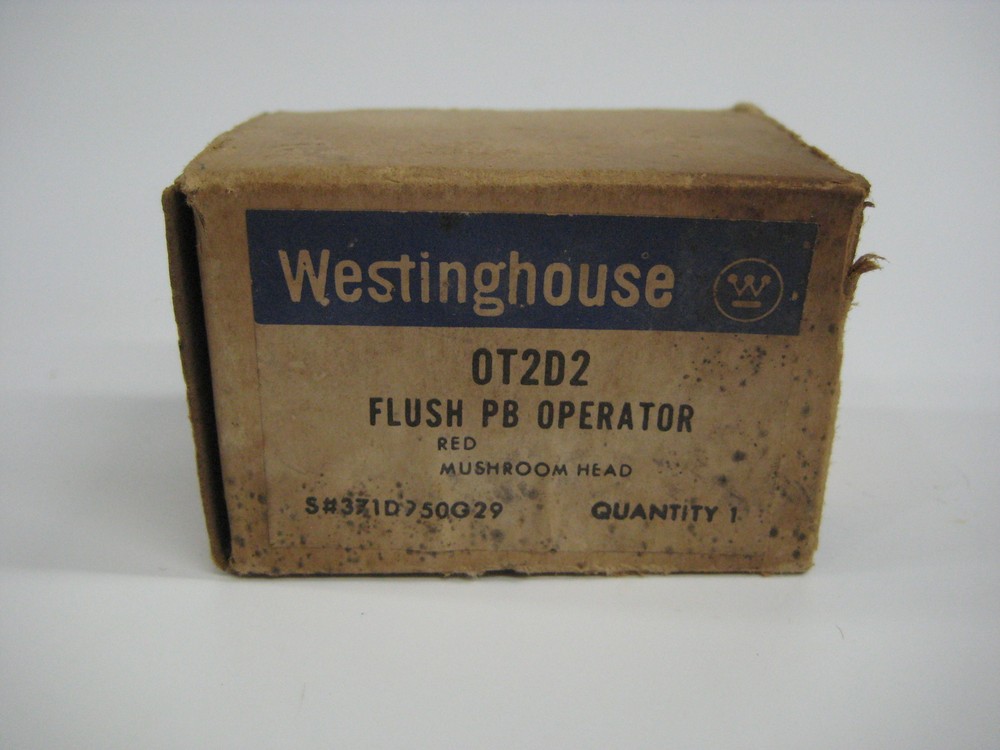 WESTINGHOUSE OT2D2 FLUSH PUSHBUTTON OPERATOR NSMP