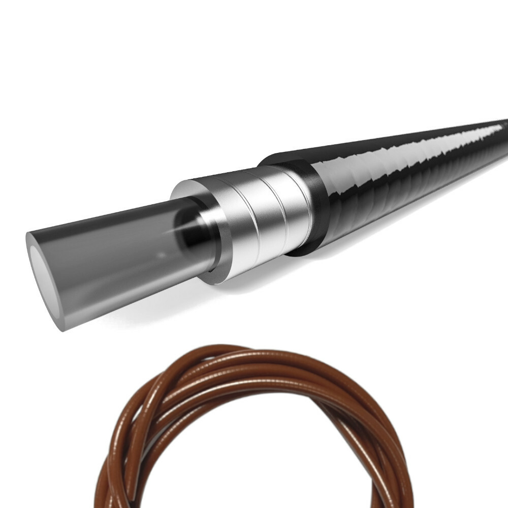 Bike brake and shift cable housing set with outer casing inner cable cycle brown