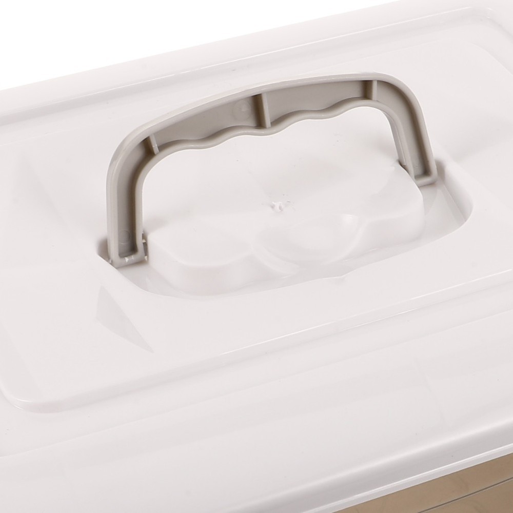 Storage Containers with Lids Handle Toy Boxes Bins Plastic Organizer